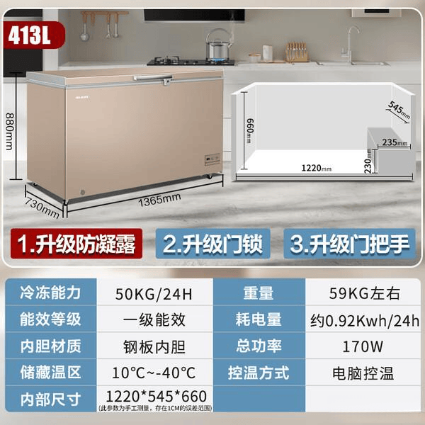 美菱速冻冰柜使用评测与推荐：这6款制冷快速更保鲜！(图5)